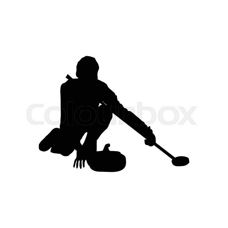 Curling Silhouette Black On White Stock Vector Colourbox 800x800 Curling Silhouette Black On White Stock Vector Colourbox