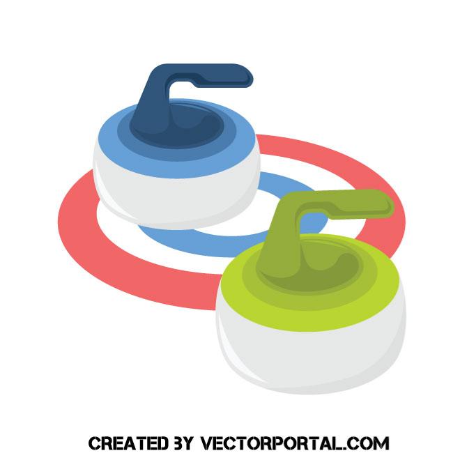 Curling Stones Vector Image 660x660 Curling Stones Vector Image