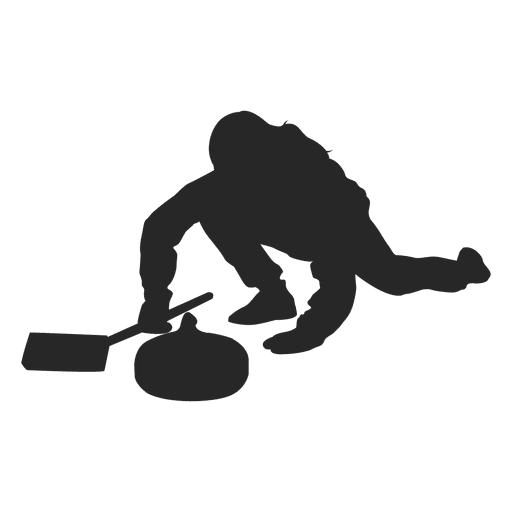 Ice Curling Silhouette 512x512 Ice Curling Silhouette
