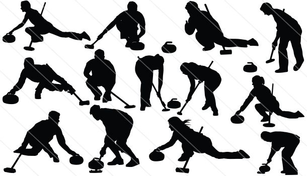 Curling Silhouette Vector Sports Silhouette Vector Silhouette 610x350 Curling Silhouette Vector Sports Silhouette Vector Silhouette