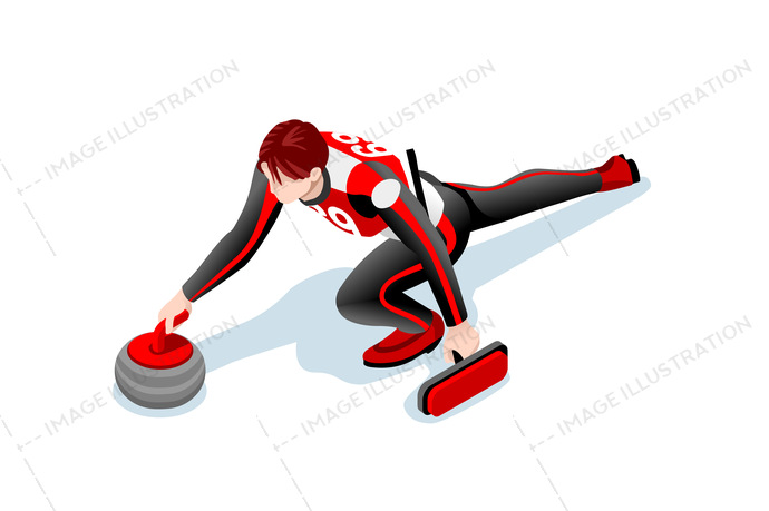 Curling Winter Sports Vector 690x459 Curling Winter Sports Vector