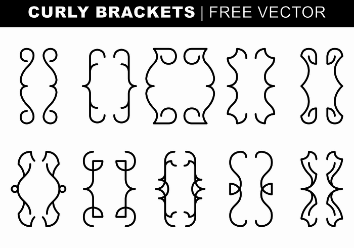700x490 Curly Brackets Free Vector