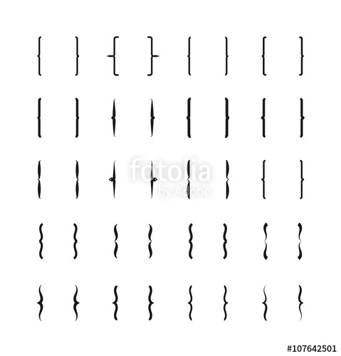 479x500 Braces And Brackets Icons Vector Braces Signs, Curly Brackets
