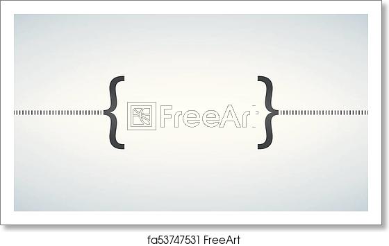 560x355 Free Art Print Of The Curly Bracket Icon Quote Symbol Black