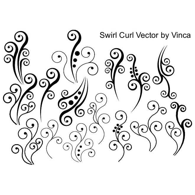 Curly Cue Vector At Collection Of Curly Cue Vector