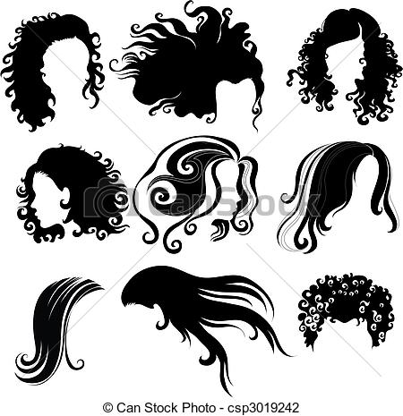 Curly Hair Vector