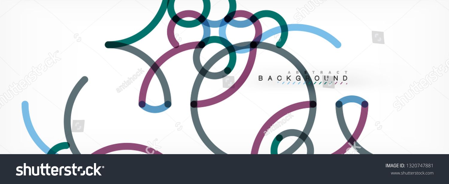 Curly Wave Lines Abstract Background Design, Transparent Color 1500x616 Curly Wave Lines Abstract Background Design, Transparent Color