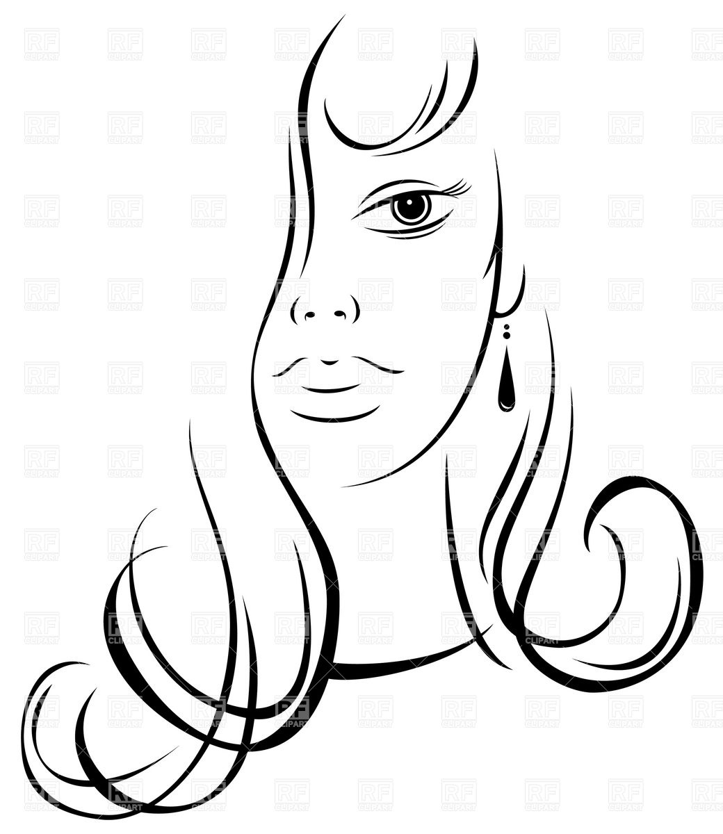 Portrait Of Young Beautiful Woman With Curly Hair In Simplistic 1040x1200 Portrait Of Young Beautiful Woman With Curly Hair In Simplistic