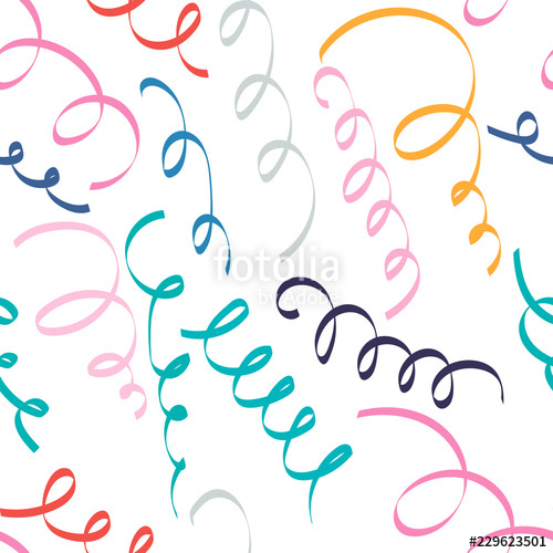 Abstract Seamless Pattern With Colorful Curly Lines Vector 500x500 Abstract Seamless Pattern With Colorful Curly Lines Vector