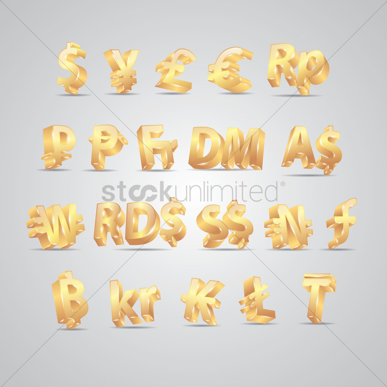 Currency Symbols Vector