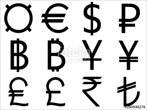 Currency Symbols Vector at Vectorified.com | Collection of Currency ...