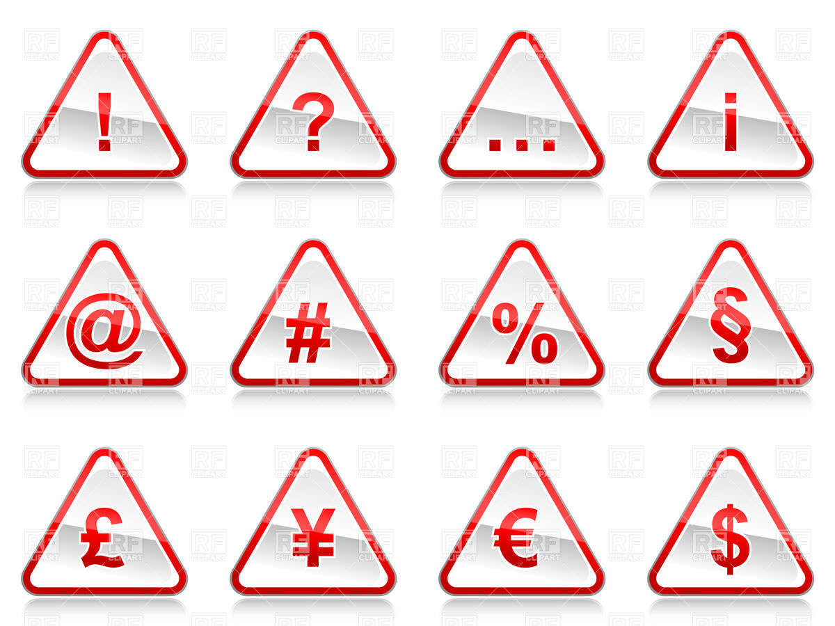 1200x900 Triangle Sign With Currency Symbols Vector Image Of Signs, Symbols