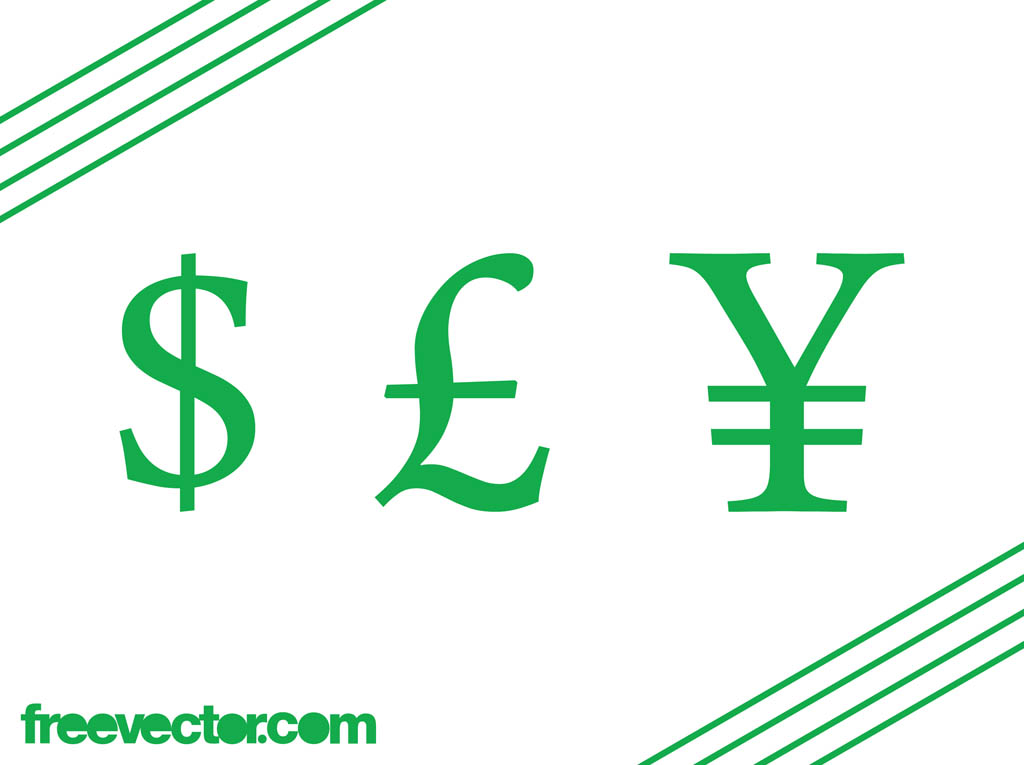 1024x765 Currency Symbols Vector Vector Art Graphics