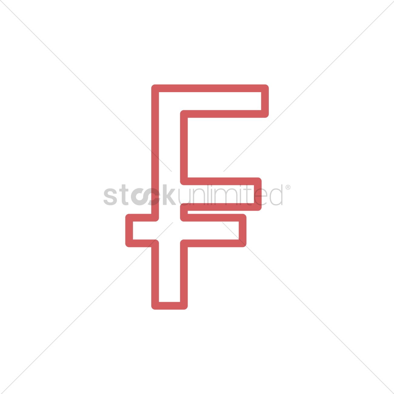 Franc Currency Vector Image 1300x1300 Franc Currency Vector Image