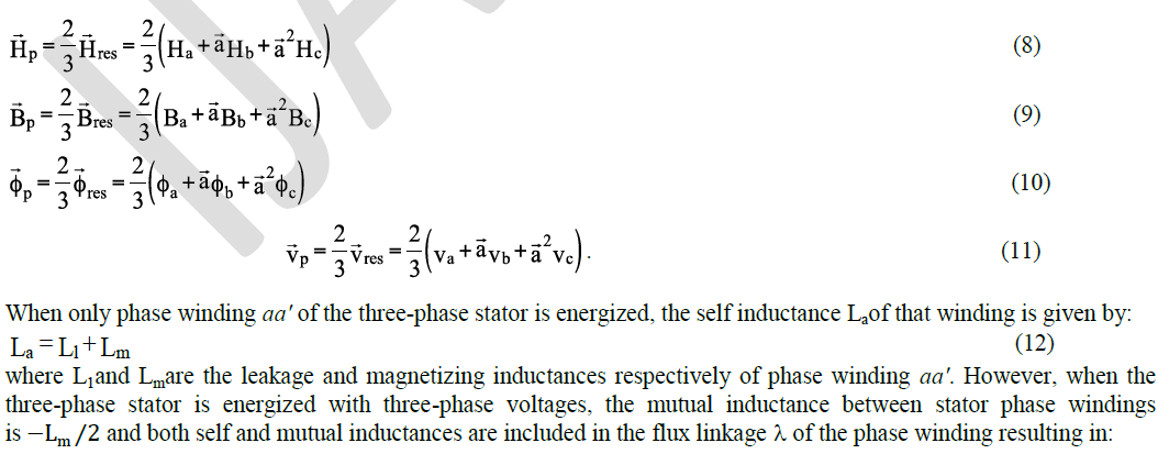 Vector Analysis And Equivalent Circuit Of A Three Phase Motor 1054x423 Vector Analysis And Equivalent Circuit Of A Three Phase Motor
