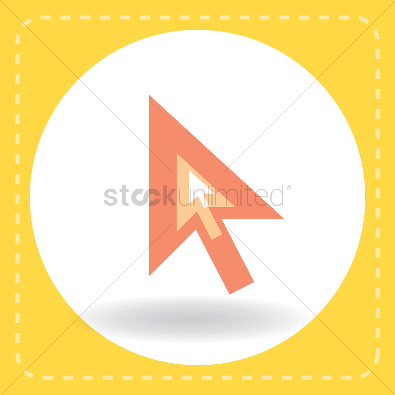 1300x1300 Cursor Arrow Vector Image