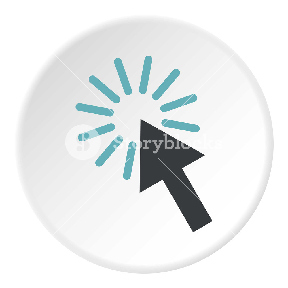 1000x1000 Cursor Arrow Icon Flat Illustration Of Cursor Arrow Vector Icon