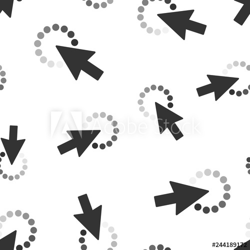 500x500 Computer Mouse Cursor Icon Seamless Pattern Background Arrow