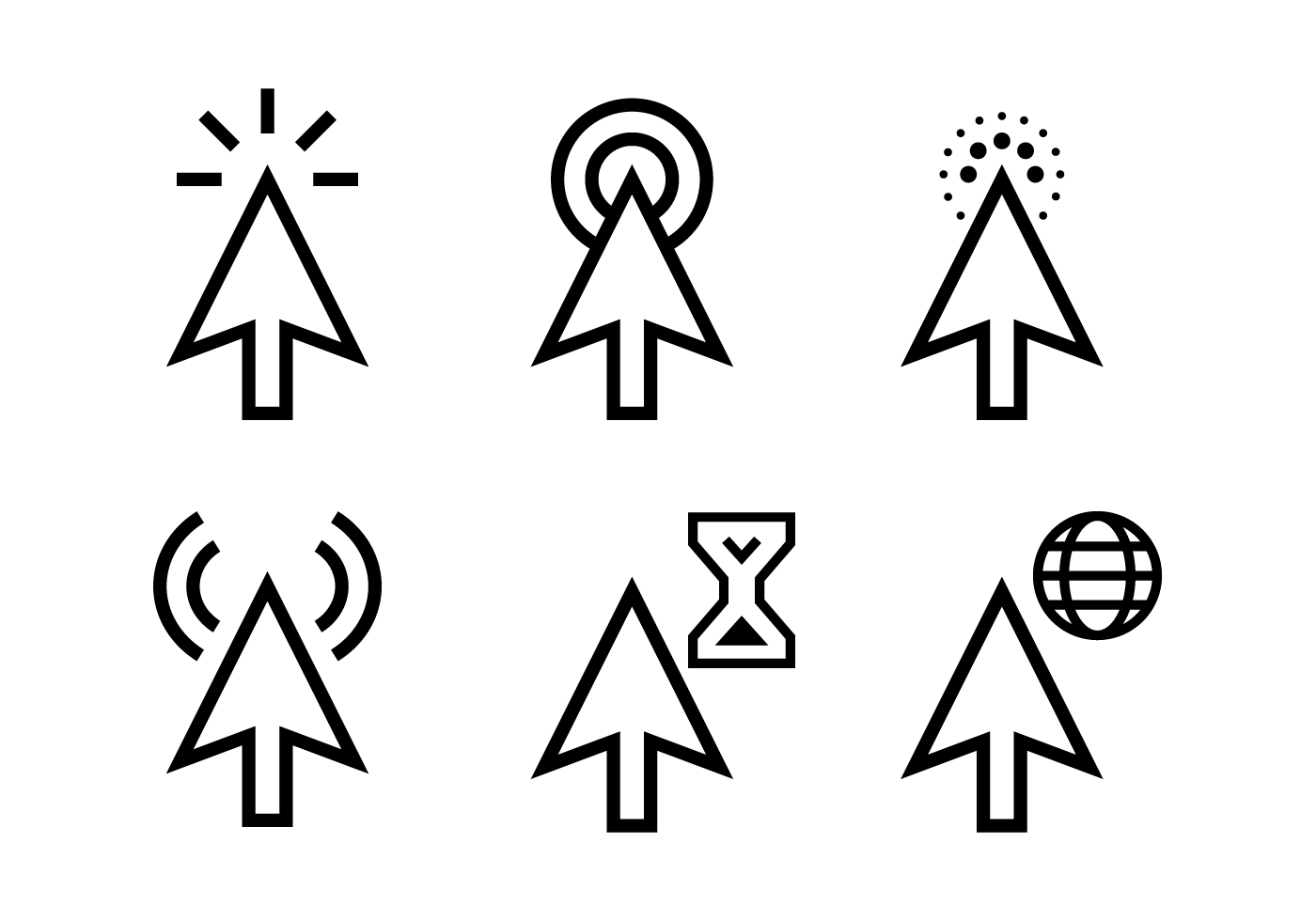 1400x980 Cursor Arrow Vector