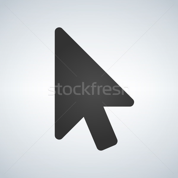 600x600 Cursor Icon Vector Illustration Isolated On Modern Background