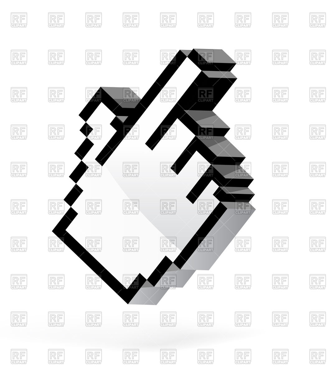 1054x1200 Hand Arrow Cursor Vector Image Of Icons And Emblems