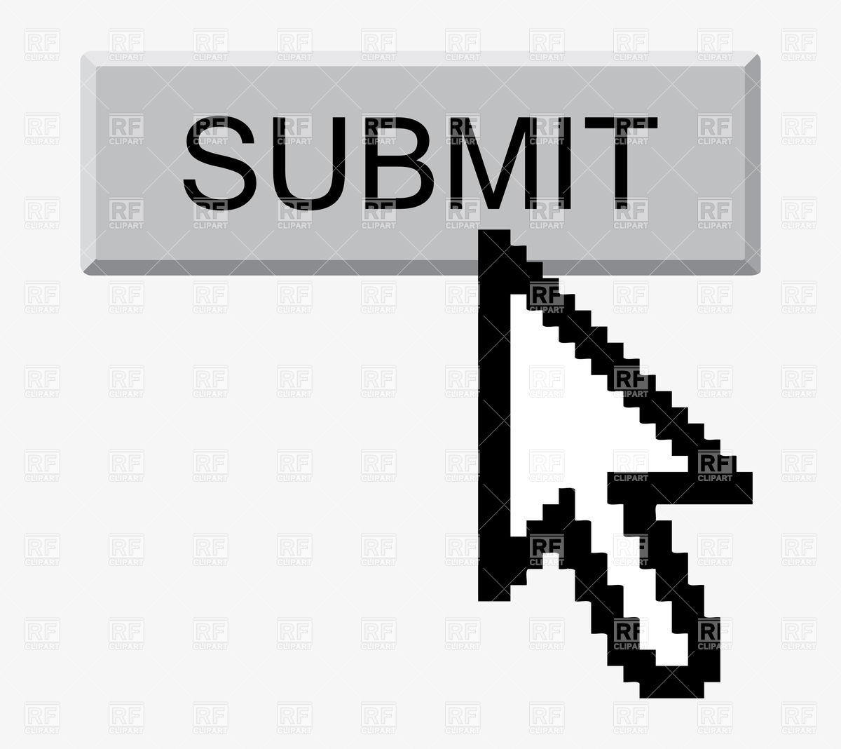 1200x1068 Submit Button And Arrow Cursor Vector Image Of Design Elements