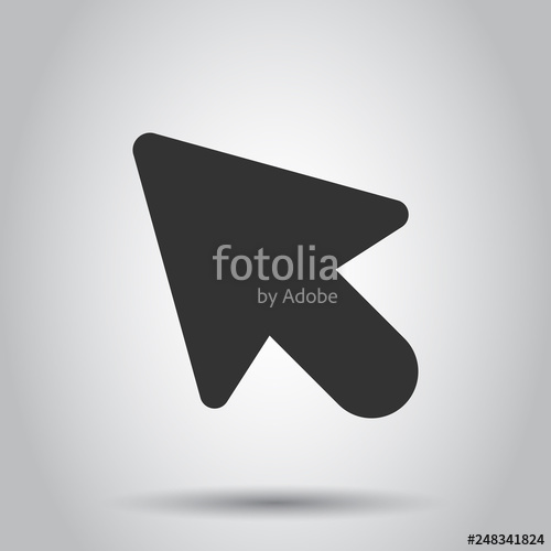 500x500 Computer Mouse Cursor Icon In Flat Style Arrow Cursor Vector