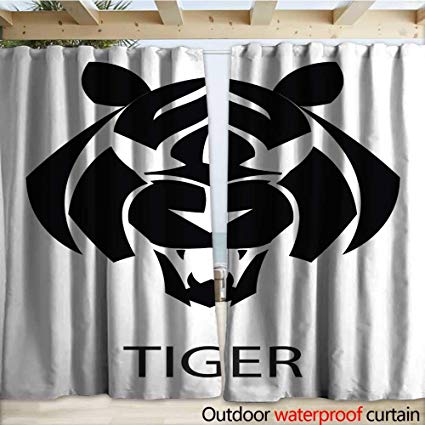 425x425 Warmfamily Porch Curtains Tiger Logo Vector Flat