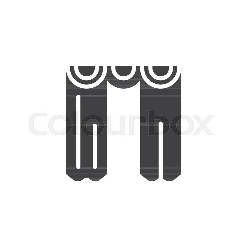 800x800 Curtain Vector Icon Filled Flat Sign Stock Vector Colourbox