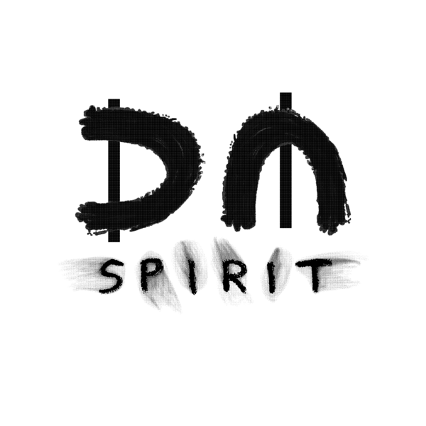 600x600 Dm Logo And Spirit Logo Black Shower Curtain For Sale