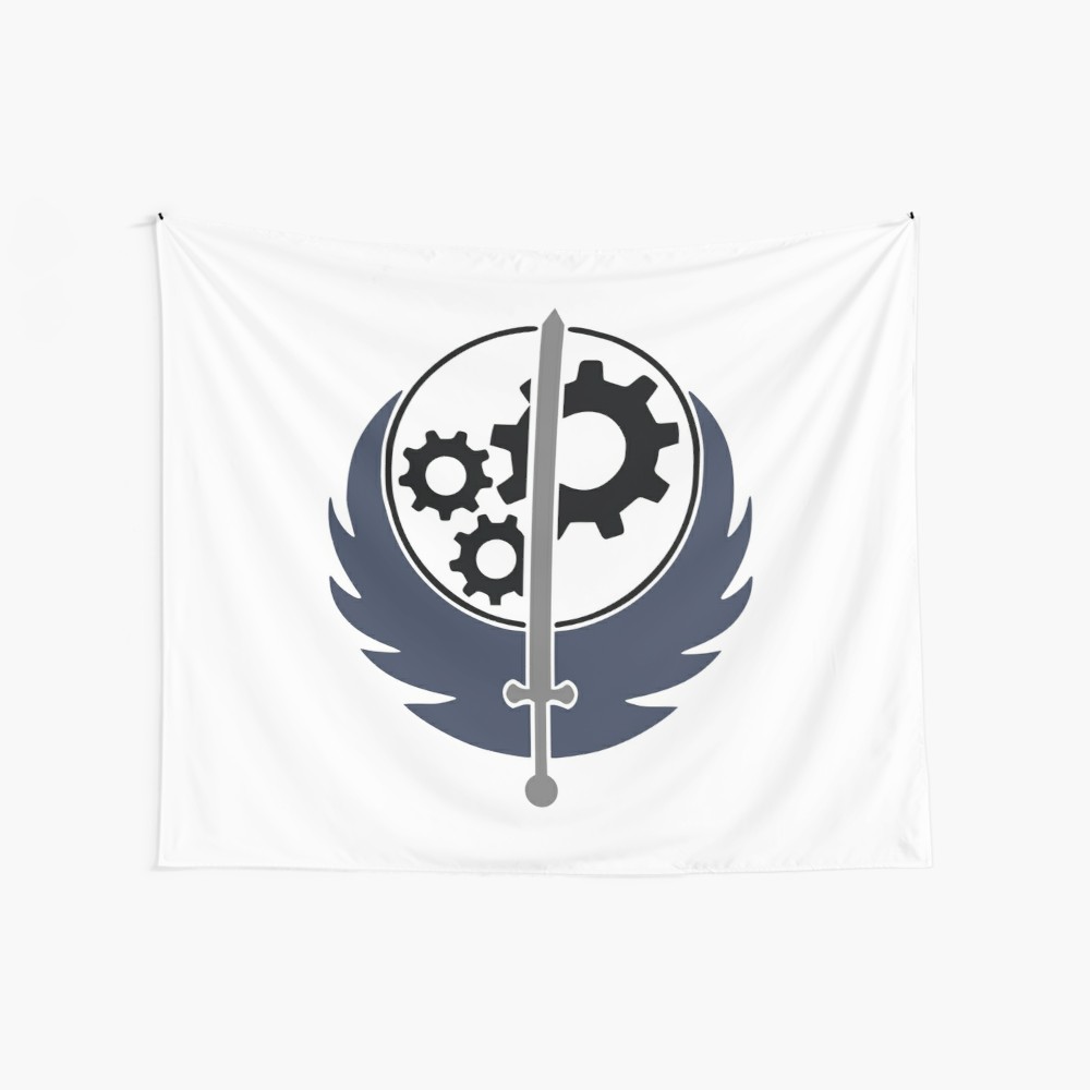 1000x1000 Fallout Brotherhood Of Steel Logo Vector Wall Tapestry