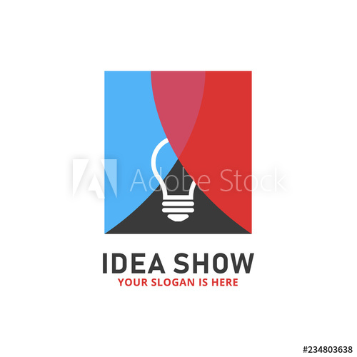 500x500 Idea Show Bulb Lamp Stage Curtain Logo