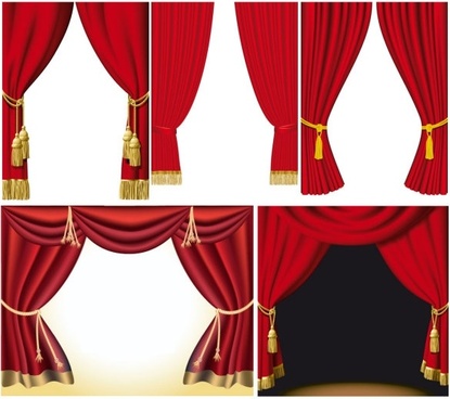 415x368 Curtain Vector Free Vector Download
