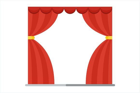 580x387 Red Theater Curtain