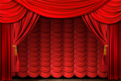 400x270 Luxurious Red Curtain Vector Free Download