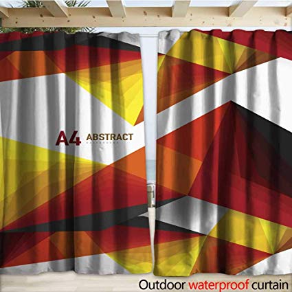 425x425 Warmfamily Outdoor Waterproof Curtain Vector Low Poly