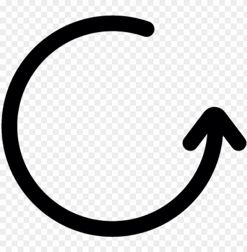 840x859 Loading Curved Arrow Vector