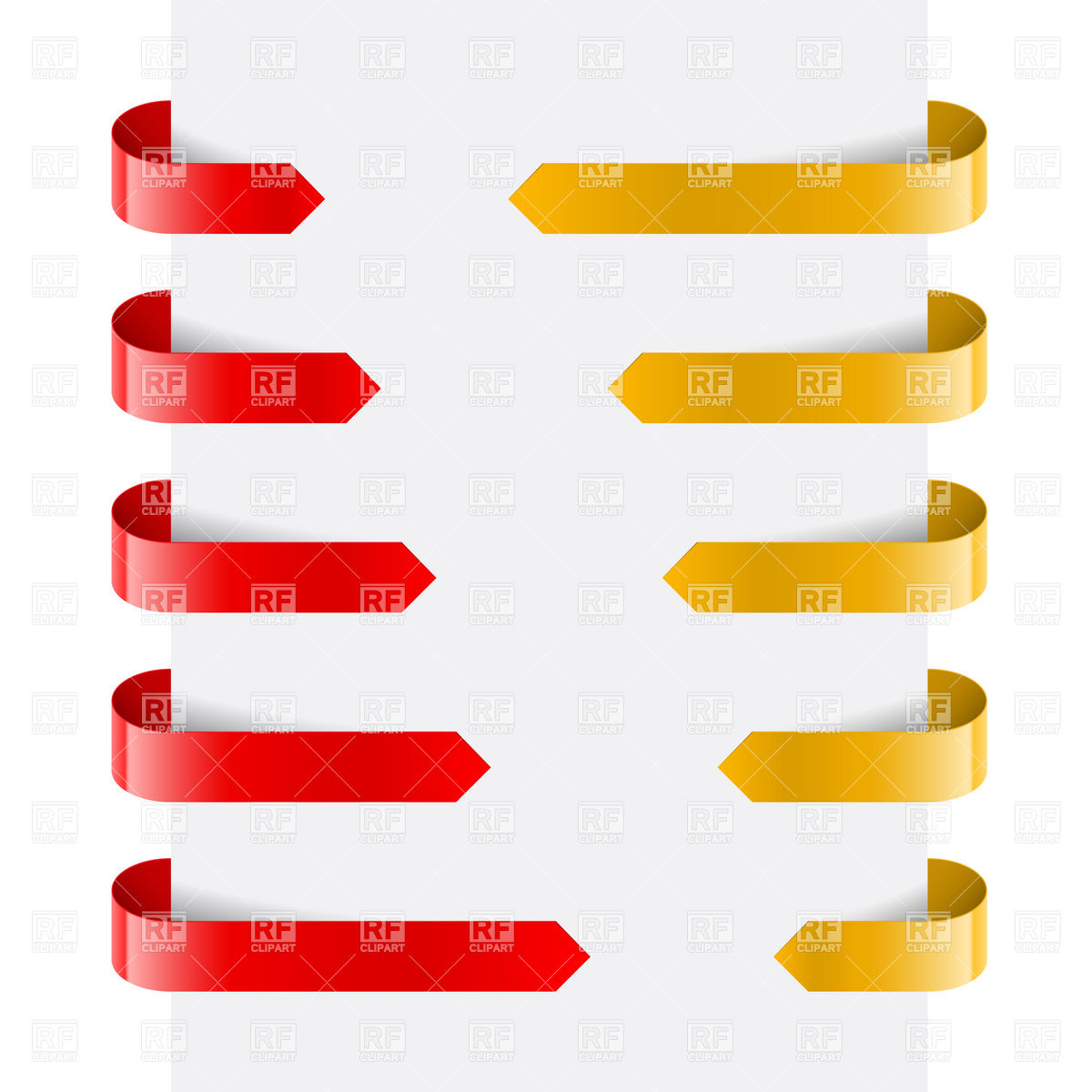 Curved Red And Yellow Banners With Arrow Vector Image Of Design 1200x1200 Curved Red And Yellow Banners With Arrow Vector Image Of Design