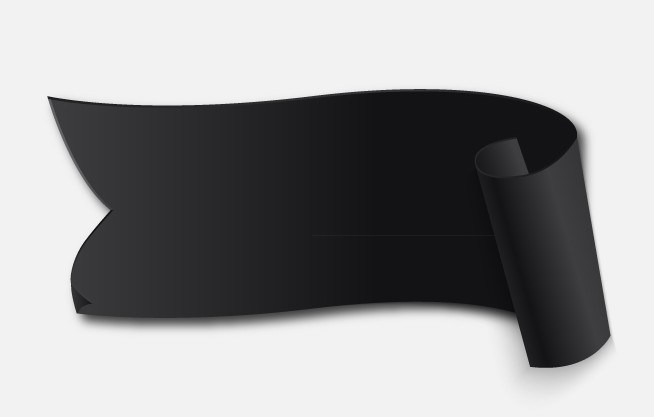 Free Black Curved Ribbon Banner Vector 654x417 Free Black Curved Ribbon Banner Vector