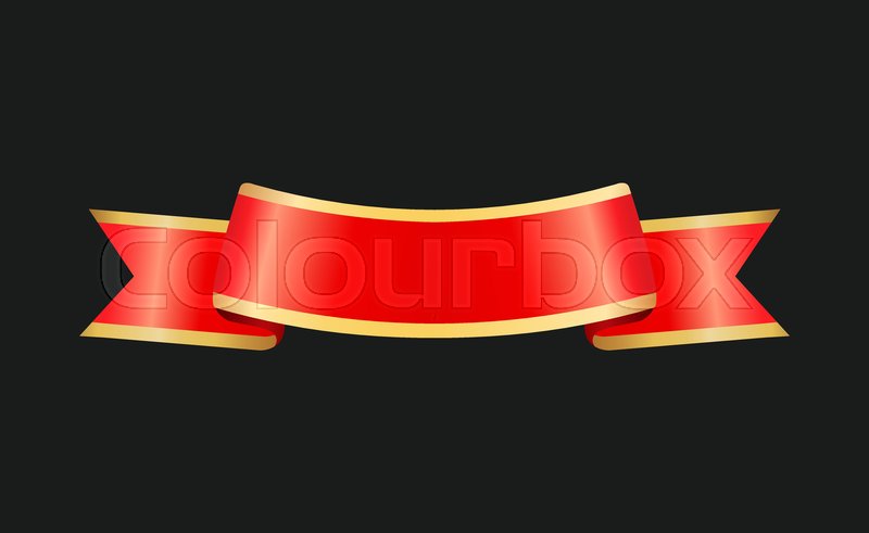 Ribbon Red Curved Stripe Blank Banner Stock Vector Colourbox 800x491 Ribbon Red Curved Stripe Blank Banner Stock Vector Colourbox