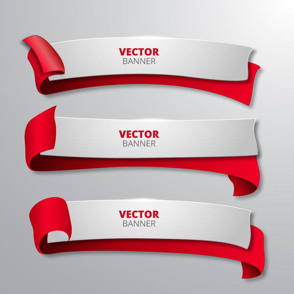 Curved Banner Vector At Collection Of Curved Banner
