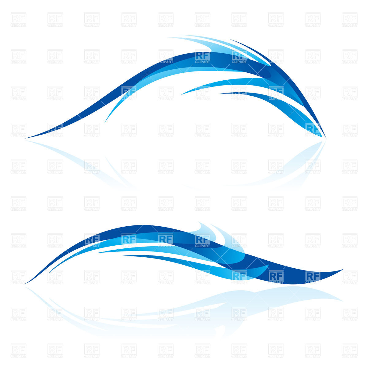 Blue Fish Like Design Elements 1200x1200 Blue Fish Like Design Elements