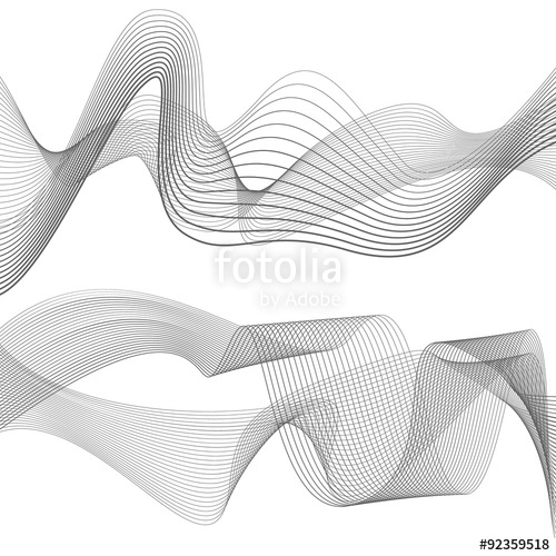 Curved Lines Background White And Grey Vector Stock Image 500x500 Curved Lines Background White And Grey Vector Stock Image