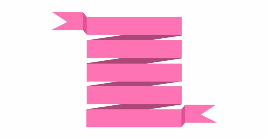 920x479 Excelent Vector Pink Ribbon Banner, Vector Banner Ribbon