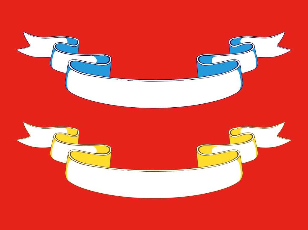 1024x765 Curved Ribbon Designs Vector Art Graphics