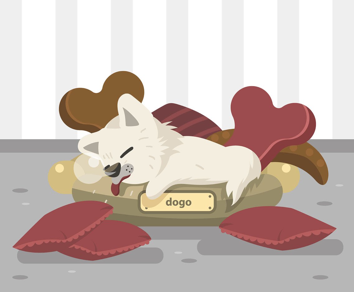 Pillow And Dog Vector Vector Art Graphics 1136x936 Pillow And Dog Vector Vector Art Graphics