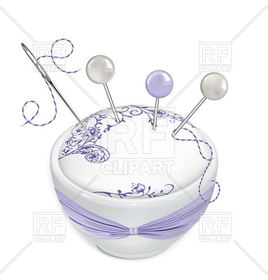 Sewing Pins, Needle, Thread And Pin Cushion Vector Image Of Beauty 383x400 Sewing Pins, Needle, Thread And Pin Cushion Vector Image Of Beauty