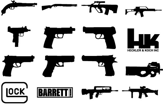 Custom Shapes Guns Updated Free Vector In Open Office Drawing 567x366 Custom Shapes Guns Updated Free Vector In Open Office Drawing