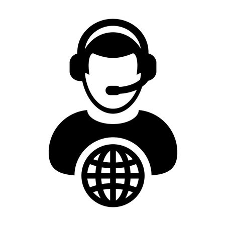 450x450 Internet Icon Vector Male Customer Service Person Profile Symbol