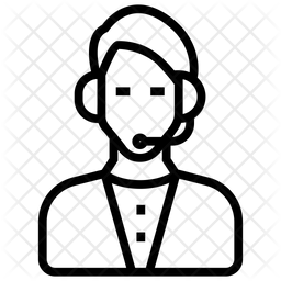 256x256 Customer Services Vector Icon Of Line Style